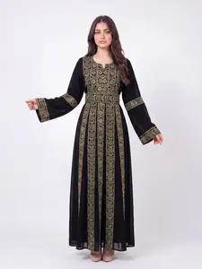 Zamzam Thobe - Women's Embrodiered Thobe Perfect for Eid, Ramadan, Modest Womenswear Dress