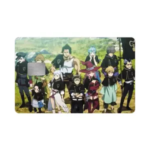 Black Clover Black Bulls Asta Yuno Yami Charmy Selfie Grey Finral Gordon Lucky Gauche Noelle Magna Vanessa Anime Credit Card Sticker