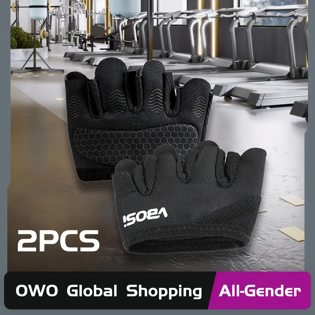 [Anti-Slip Fitness Gloves] 1 Pair Unisex Half-Finger Workout Gloves |   Anti-Slip, Breathable, Quick-Dry & Moisture-Wicking. Ergonomic Support, Lightweight Design for Yoga, Pilates & Gym Training. Available in Light Gray, Pink & Black – Premium Gym Access