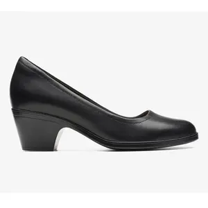 Clarks Collection Leather Block Heels- Emily 2Ruby