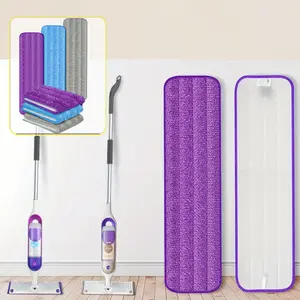6 Pack Reusable Mop Pads Compatible with Swiffer Power Mop, Microfiber Mop Pads Refills Machine Washable, Durable, and Highly Absorbent Suitable for All Floor Types (ONLY Mop Pads, NO Including Mop)