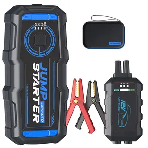 LupuAuto Portable Jump Starter with USB Fast Charging Type-C Interface LED Light and EVA Portable Case for Emergency Use
