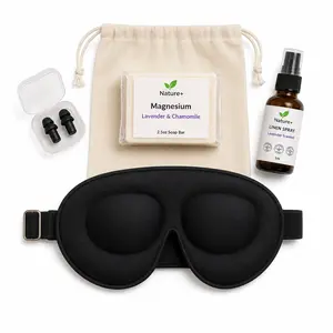 Zero Pressure 3D Sleep Blackout Zero Pressure  Cool Mask, Ear Plug, Pillow Spray and Magnesium Soap Bundle