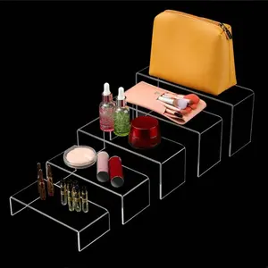 Acrylic Clear Display Stand, 5 Counts/set Desktop Storage Rack, Desktop Display Stand for Home Office