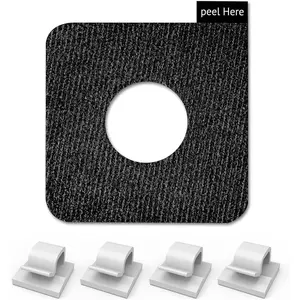 Window Camera Accessory Kit with 4 Mounting Stickers, 20  Clips, Easy to Install,  Off Cleanly