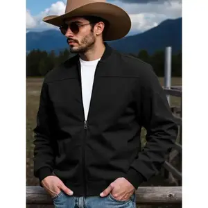 A men's solid color suede jacket, casual in style, comfortable in fabric, for outdoor leisure sportswear, baseball collar jacket, men's, men's jacket, men's clothing.