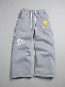 Manfinity EMRG Women's Street INS Matching High Street Hip Hop Foaming Print Loose Straight-Leg Sweatpants Suitable For All Seasons Y2K Fashion Daily Wear Fit Bottom