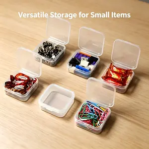 30pcs mini transparent storage boxes and one large storage box – keep your earrings, beads, and small hardware organized and free from losing small items ever again.