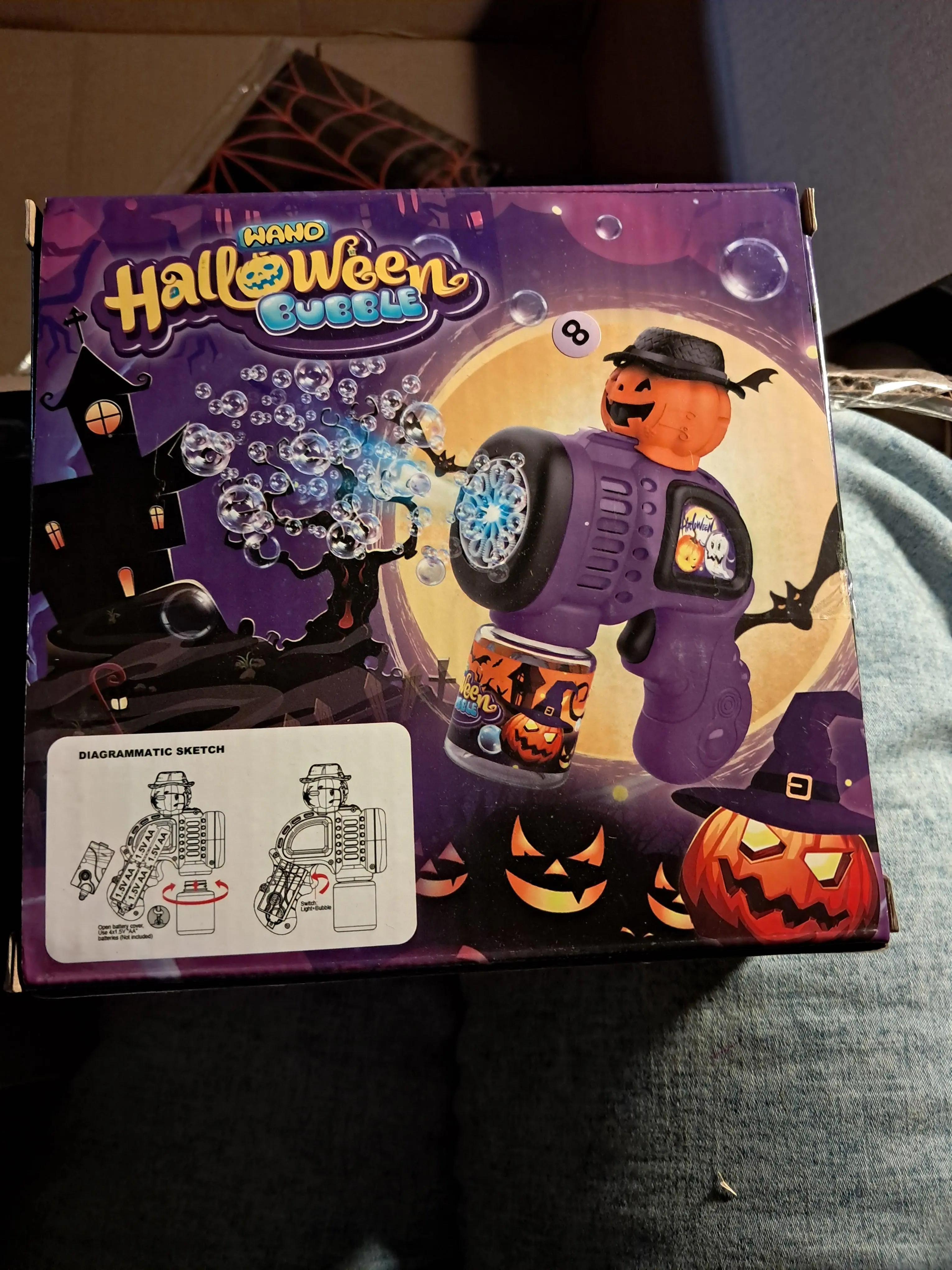 Halloween bubble machine