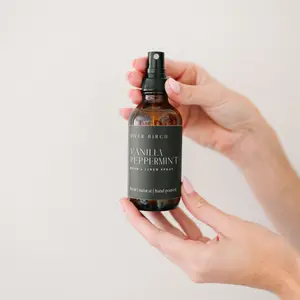 Vanilla Peppermint - 4 oz Amber Glass Room + Linen Spray