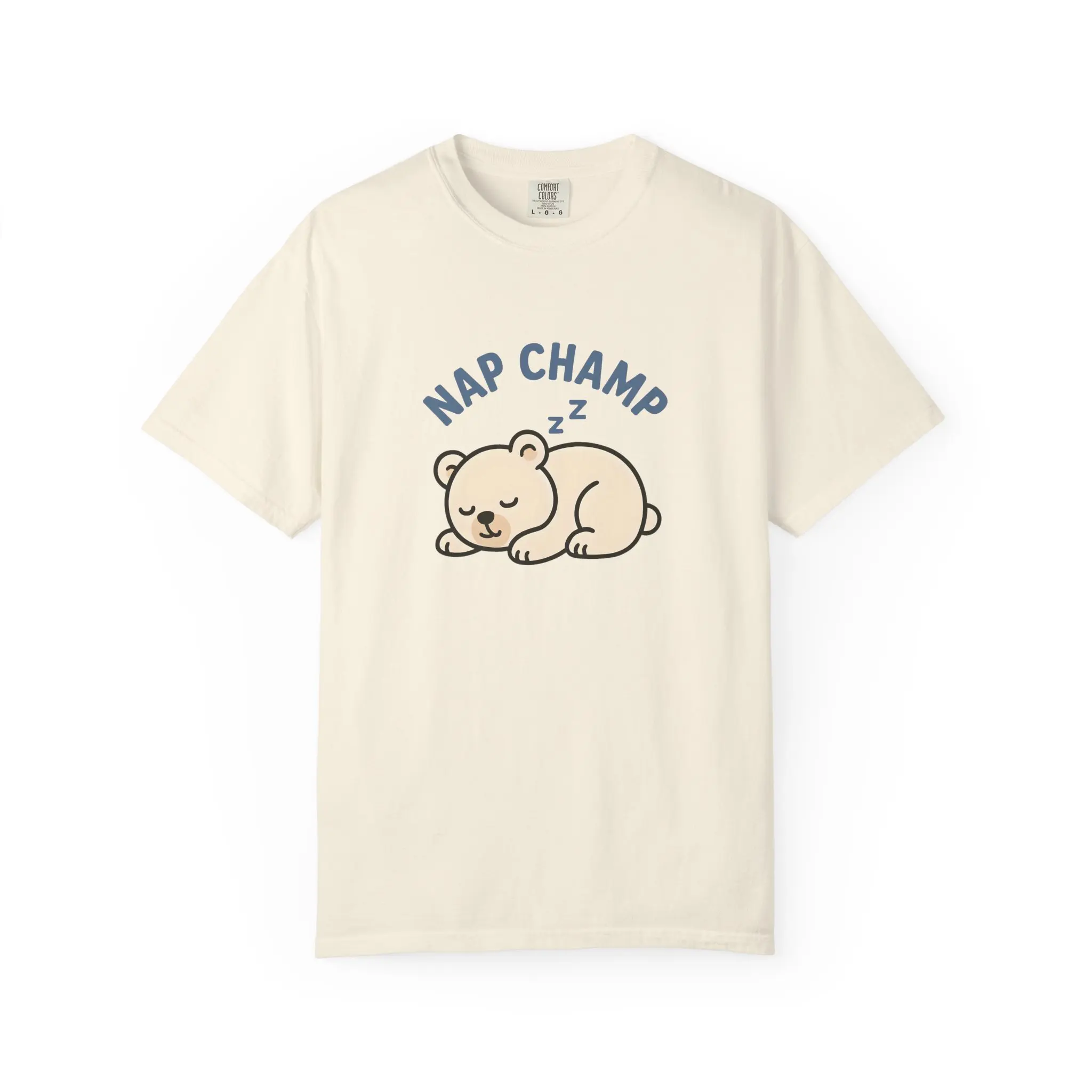 Nap Champ Unisex Garment-Dyed T-Shirt, Cute Nap Lover Tee, Cozy Sleep Shirt, Gift for Nappers, Relaxation Top