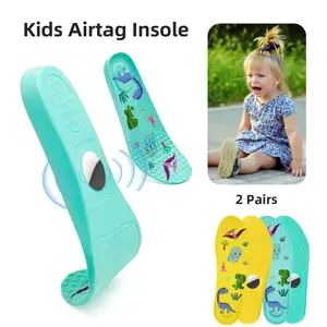 2026 Airtag Tracking Insoles for Kids Anti-lost Shoe For Toddlers Pad Comfortable Kids' Airtag Insoles - 2 Pairs Securely Hidden Holder Footwear Shoe Inserts for AirTag Tracking Device