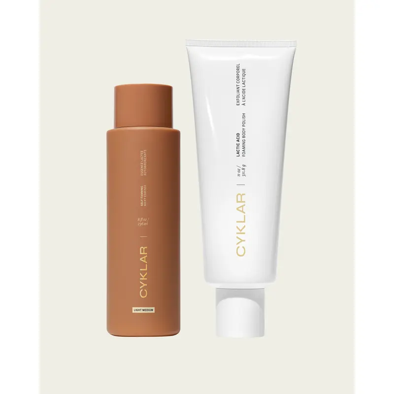 The Perfect Tan Set - Includes Lactic Acid Body Polish and Self-Tanning Milky Essence