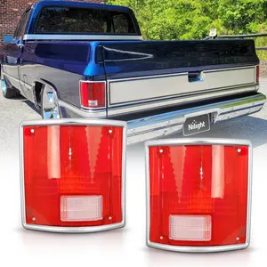 Nilight Taillight Assembly Compatible with 1973 73 74 75 76 77 78 79 1980 81 82 83 84 85 85 86 87 88 89 1990 1991 Chevy C10 GMC C/K Suburban Blazer Jimmy Tail Lights Rear Driver and Passenger Side