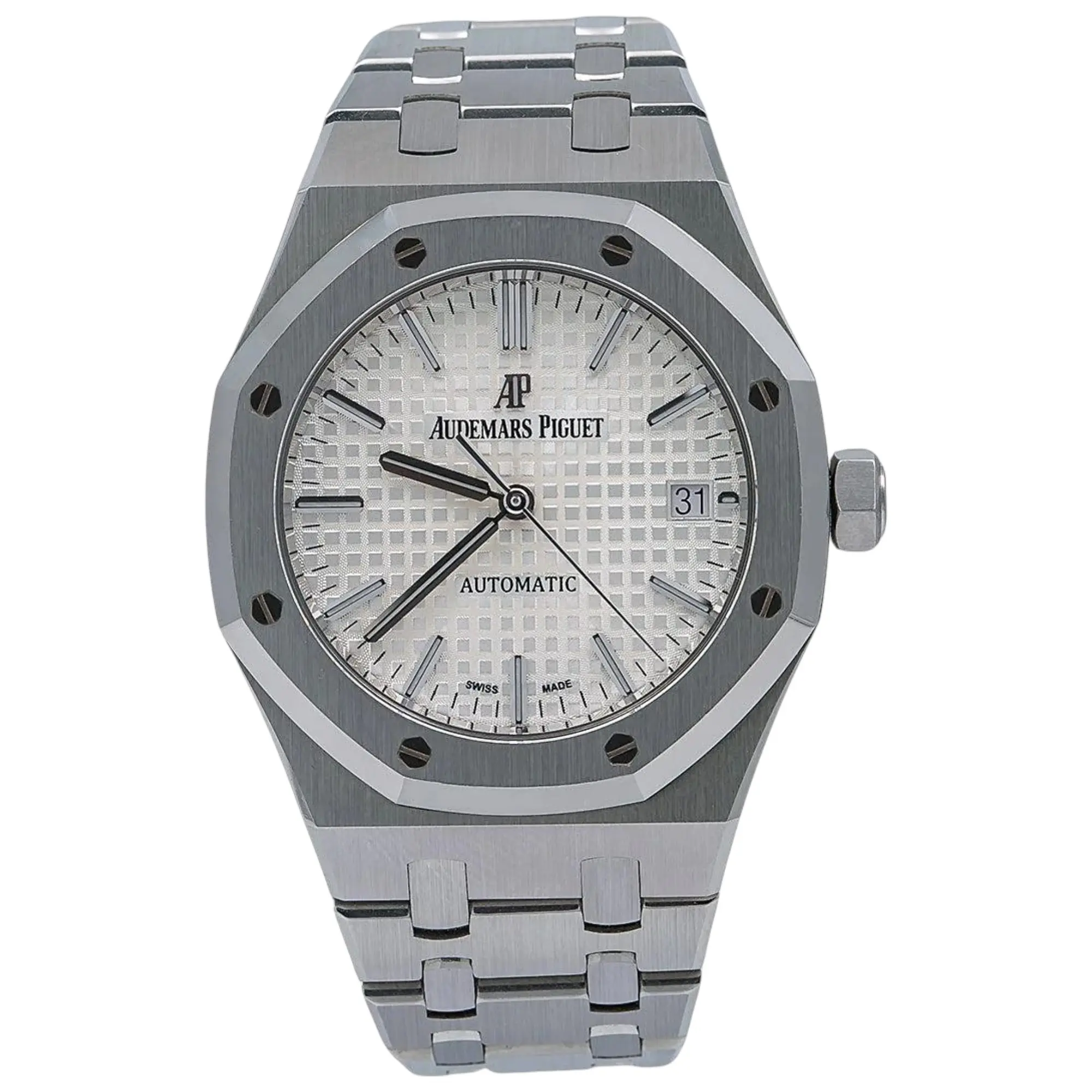 Audemars Piguet 37MM Royal Oak Selfwinding Steel White Dial 15450ST.OO.1256ST.01 - 2016 Box & Papers