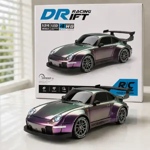 【Toy RC cars】1:24 Scale 4WD Remote Control Car,Drift Car with LED,USB Rechargeable,Your Kids Will be glued to their new toys and CAN'T put the gift down!Their EVEN too busy to pester you to play with them#Christmas gifts for kids #Toys Gift Preferred