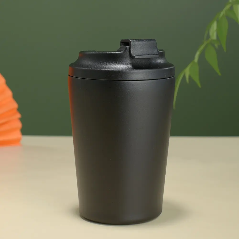 12oz Mini Coffee Cup with Measurement, Vacuum Insulated Stainless Steel Travel Mug, Portable Outdoor Beverage Container, Tumbler, 1 Piece, Drinkware