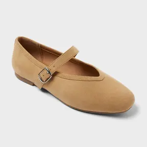 Women’s Elena Mary Jane Flats with Memory Foam Insole – A