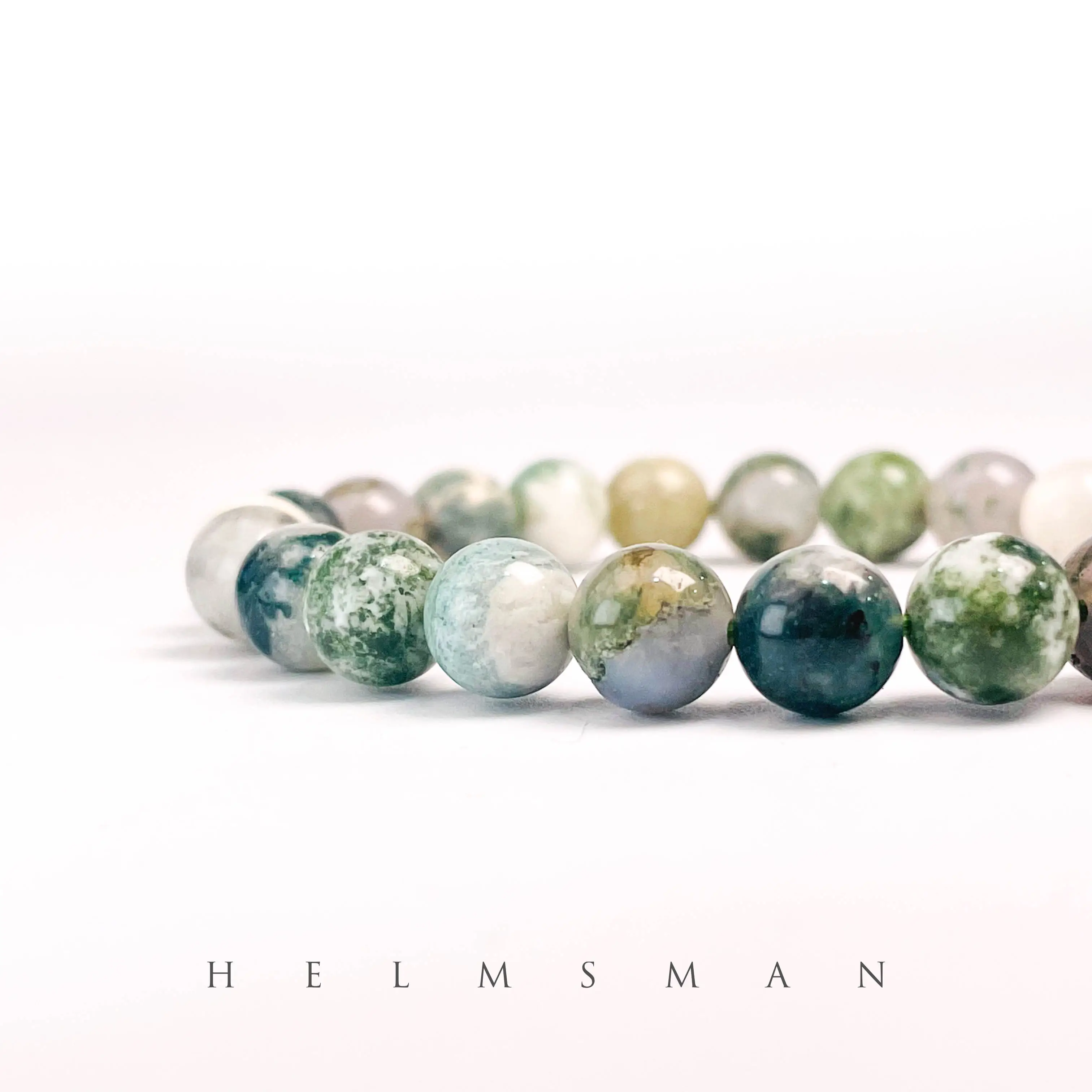 [Direct Buy] 1 Count Moss Agate Bracelet