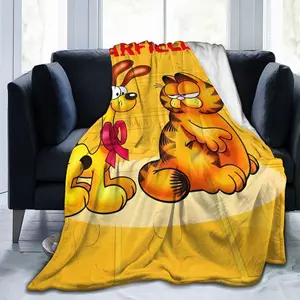 Garfield Blanket, Warm Lightweight Air Conditioning Blanket, Sofa Bedding Living Room Decorations for Fans Party Gifts