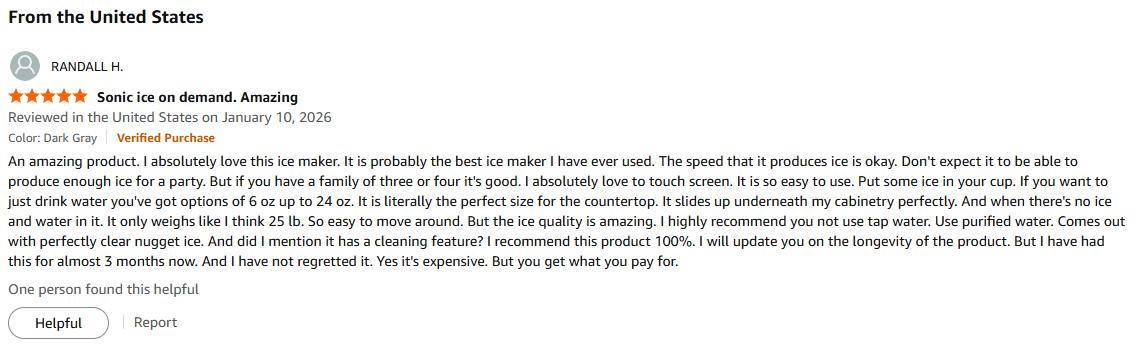 [Upgraded Version] ecozy Nugget Ice Maker Dispenser, 40lbs/24H, 10Mins Quick Ice Makeup, 40lbs Sonic Storage, Self-Dispensing Pellet Ice, Touchless Self-Cleaning Ice Dispenser for Kitchen Office Bar Party