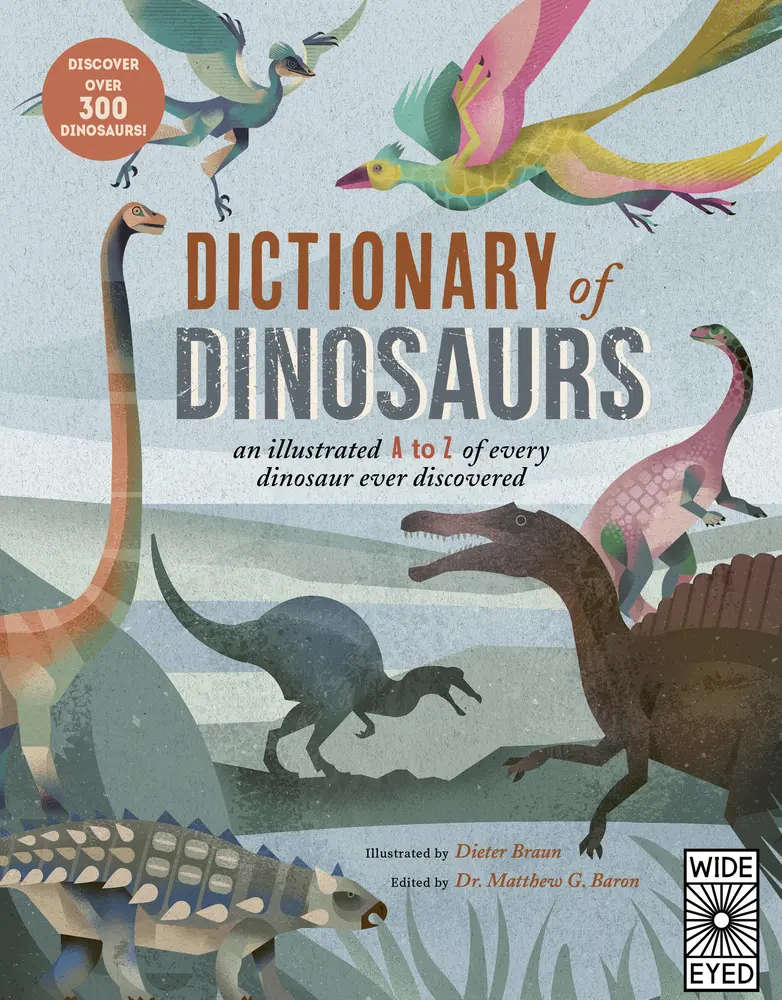 USED Book - Dictionary of Dinosaurs: An Illustrated A to Z of Every Dinosaur Ever Discovered - Discover Over 300 Dinosaurs! by Natural History Museum (Paperback) - english