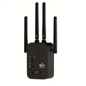 WiFi signal amplifier, repeater, router, wireless network enhancer, extender, receiver, dual-band booster