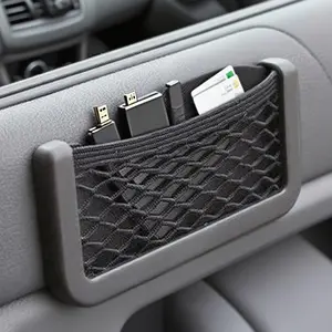 Automotive Storage Mesh Pocket, Car Organizer for Easy Access, Essential Car Accessories for Neat Design and Convenience