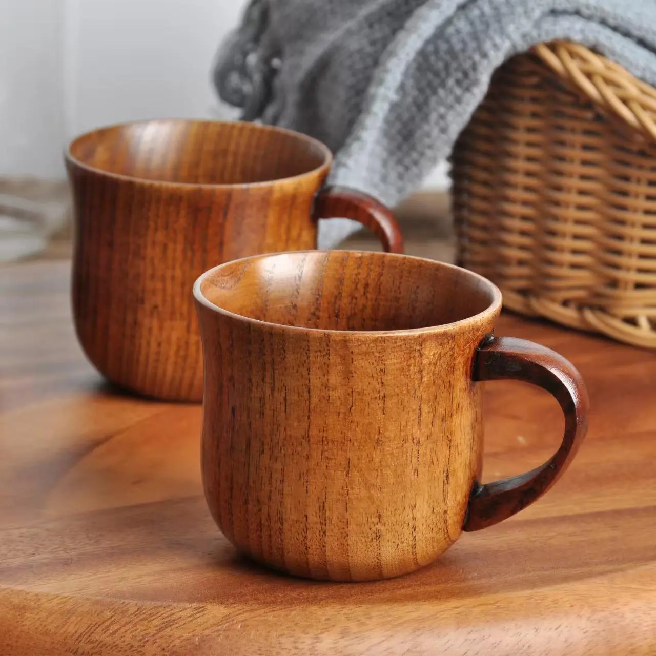 1pc Wood Small Coffee Cup, Espresso Cup, Tea Hourglass, Tea Filters, Tea Mugs, Wooden Drinking Cup For Tea, Water, Juice, Milk, Coffee Drinkware, Drinkware Cups