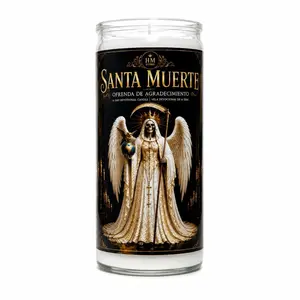 Holy Death Gratitude Offering Prepared 14-Day Candle (Santa Muerte Ofrenda de Agradecimiento)