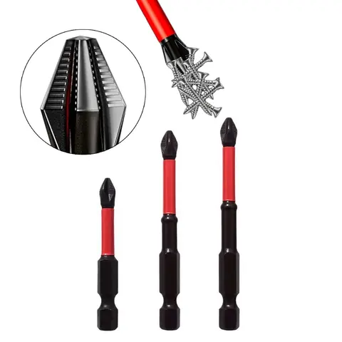 High Torque Screwdriver Bit Set, Magnetic Screwdriver Bit Set, Anti-slip Hex Shank Design Screwdriver Bit Set, Power Tool Accessories, Screwdriver Bits Set
