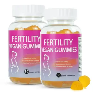 Fertility Gummies for Women to Get Pregnant Fast, 2 Packs Folic Acid Conception Gummies to Boost Fertility for Her, Fertility Vitamin Gummies Support Hormone Balance, Ovulation & Period Cycle