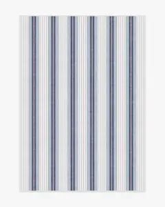 Cosette Stripe Ivory & Indigo Flatwoven Rug