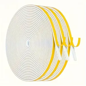 Weather Stripping Tape, Durable Double Sided High-Density Insulation Seal Strip for Door Frames, Windows, Suitable for Outdoor, Wall, Sewing, Packaging, Arts and Crafts