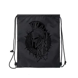 Spartan Helmet Graphic Drawstring Bag for Gym Sports Outdoor Activities Durable Lightweight Backpack Perfect for Fitness Enthusiasts Men and Women Ideal Gift for Christmas Birthday Thanksgiving and New Year Celebrations