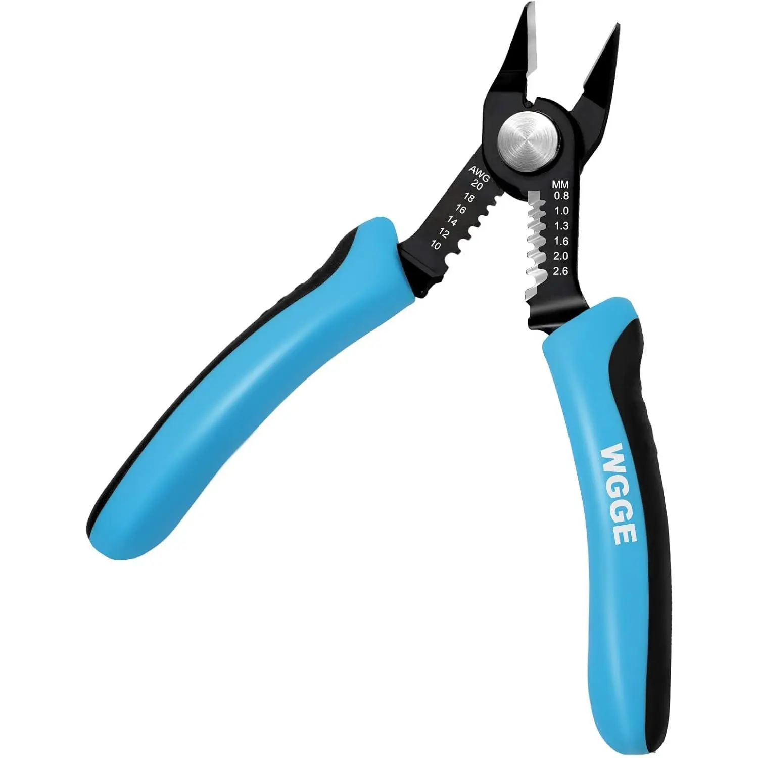 Wire Cutters Precision Flush Pliers with Supplementary Stripping, Ultra Sharp Wire Cutter, 10-20AWG Wire Striker (6 Inch), Handy and Slim Design