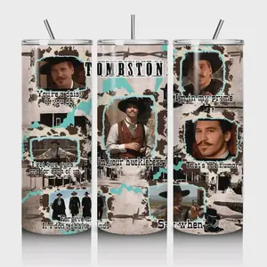 Doc Holiday 20 oz Tumbler - Tombstone Design - Bottle, Drinkware