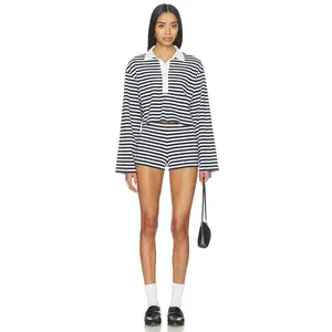 ALL THE WAYS Palmer Short Set in Navy Stripe