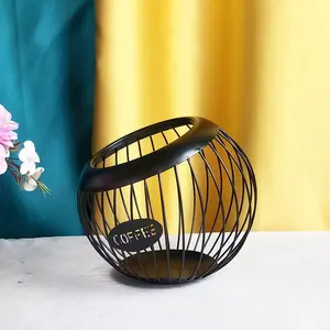 High Capacity Coffee Capsule Storage Container with Aesthetic Design for Office Desk Home Decorative Storage Solution Coffee Accessories