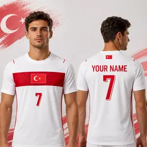 Personalized Turkey Soccer Jersey, Custom Name Football Shirt, Türkiye Fan Apparel