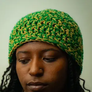 Unisex Dual Color Crochet Beanie