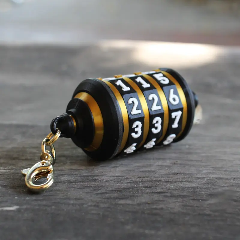 Life Counter Key Chain - Game Counter Scroll Style HP Tracker for MTG D&D TRPG Table Top Games Board Games & Card Games Fidget Spinner with Stylish Scroll Design and Satisfying Click