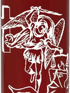 Indio 7 Day Glass Candle St. Michael - Red
