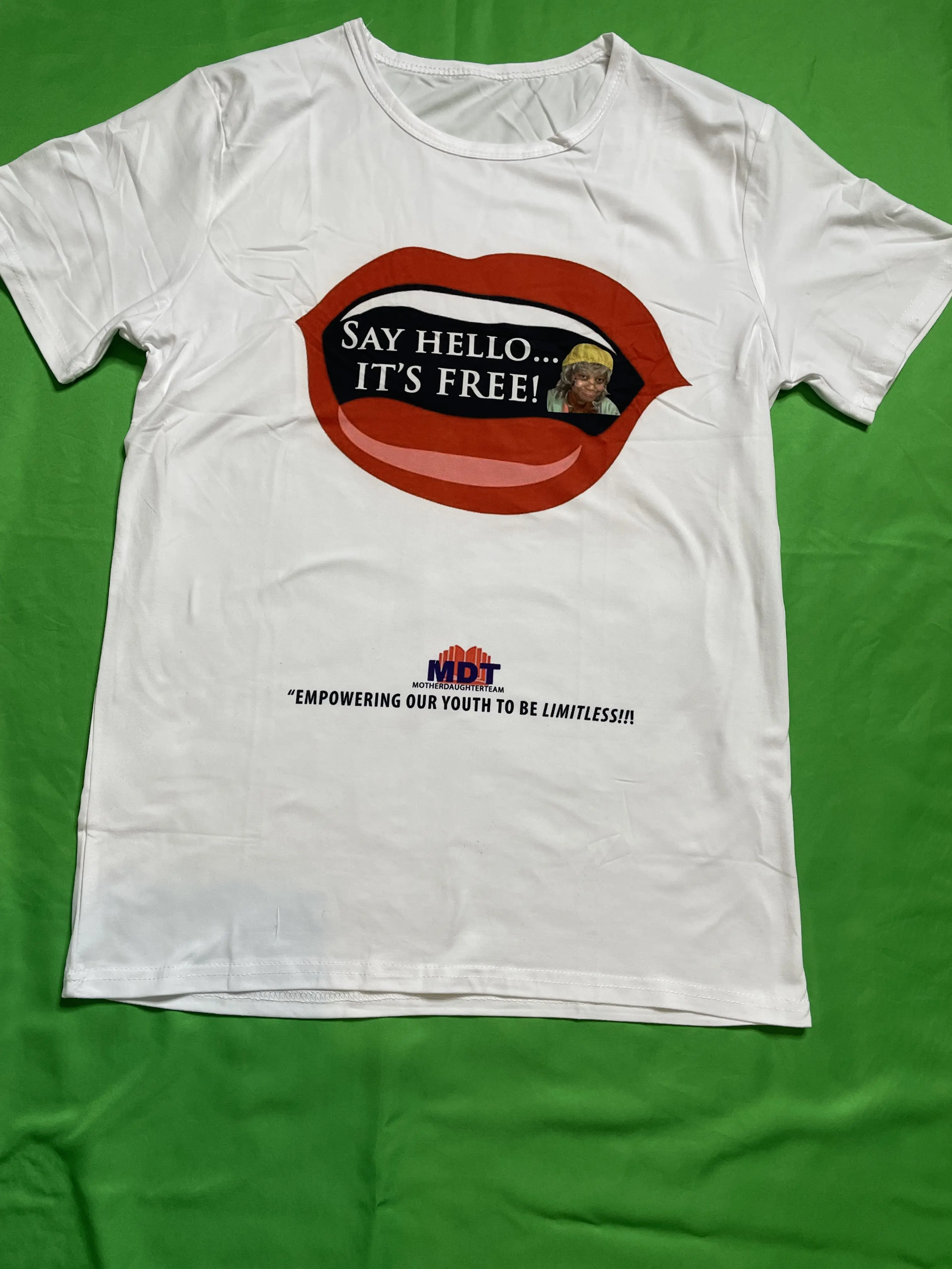 Women's Short Sleeve Sports T-Shirt - "Say Hello It's Free" Design - Great Gift for Sports & Outdoor Activities
