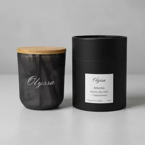 Atlantis soy and coconut wax candle; a clean, aquatic scent with a smooth, grounding finish