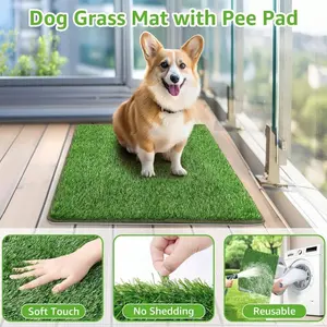 Reusable Pet Training Lawn, Washable Dog Potty Pad, Ideal for Dogs Cats Rabbits Chinchillas, Perfect New Year Gift for Small Medium Pets