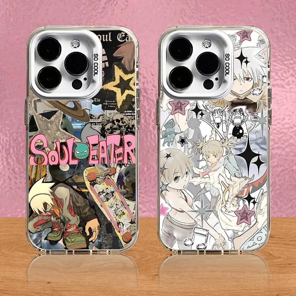 Anime S-Soul Eater Phone Case for iPhone 17,16,15,14,13,12,11 Pro Max Plus Air - Top Fan's Smartphone/Cellphone/Handheld Device Protection Cover, Halloween Gift Option
