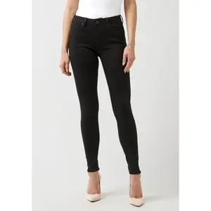 Alexa Women's Mid Rise Skinny Jeans, Forever Black - BL15672