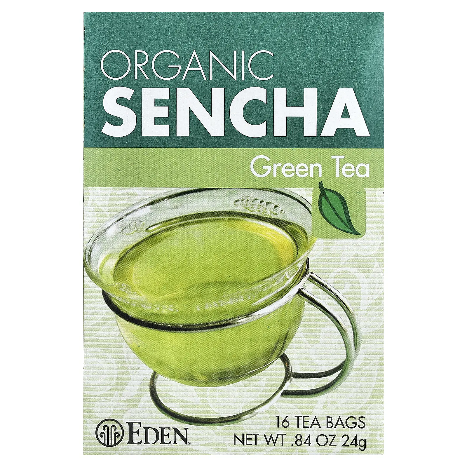 Eden Foods Organic Sencha, Green Tea, 16 Tea Bags, 0.84 oz (24 g)
