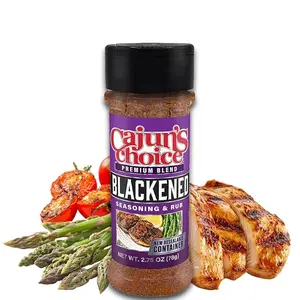 Blackened Seasoning & Rub 2.75 ounce by Cajun's Choice Blackened Seasoning & Rub 2.75 ounce by Cajun's Choice